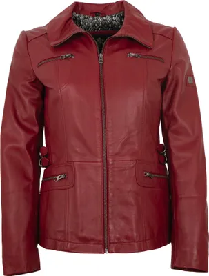 Produktbild von OTTO KERN - Damen Lederjacke Lammnappa rot : 38