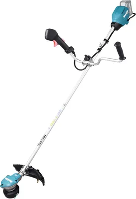 A cordless string trimmer on a white background.