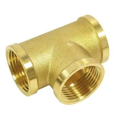 Produktbild von T-Stück mit Innengewinde 1 1/4" Messing