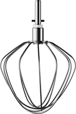 Produktbild von Kenwood Schneebesen aus Edelstahl KAT51.000SS, Zubehör für Küchenmaschinen, Ballonschneebesen passend alle Chef Spülmaschinenfest, Edelstahl, Silber