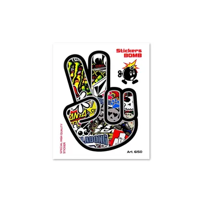 Zdjęcie produktu dla Naklejka Biker Greeting 10x12cm