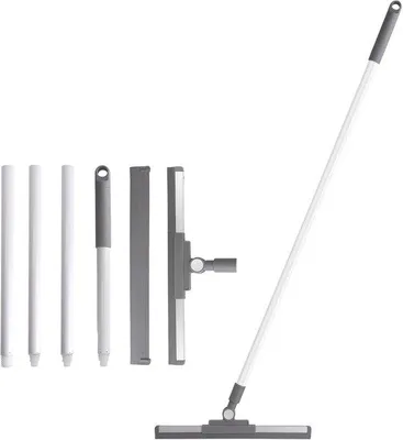 Produktbild von Wasserschieber mit Teleskopstiel 136 cm - Bodenwischer für Dusche, Badezimmer und Küche