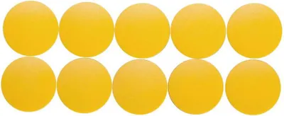 Produktbild von MAUL Magnet rund 10 Stück 0,8 kg Kunststoff Ferrit bruchsicher erodiert lackiert Ø 3.2 x 0.96 cm gelb