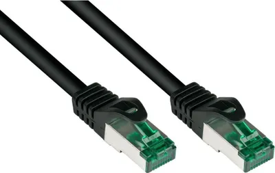 Produktbild von Outdoor Patchkabel Cat.6A IP66, 100m, schwarz, mit Rastnasenschutz