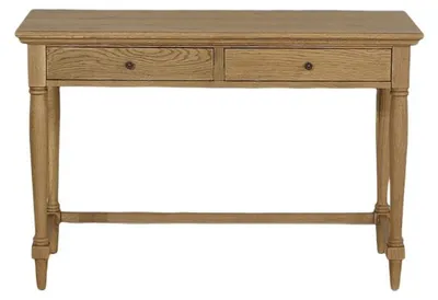 Produktbild von Shabby-Chic-Schreibtisch aus Eiche, 2 Schubladen.