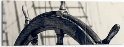 Produktbild von Bild auf Leinwand - Leinwandbild - Rad Boot Schiff Reise - 150x50cm - Wand Bild - Wanddeko - Leinwanddruck - Bilder - Kunstdruck - Wanddekoration - Leinwand bilder - Wandkunst - CA150x50-2892