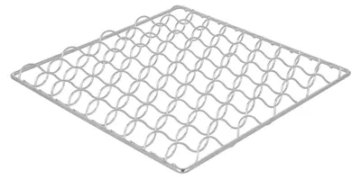Spiraluntersetzer aus Metall, 18 x 18 cm, quadratisch