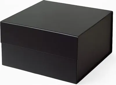 Obrázok produktu pre Magnetická darčeková krabička 255 x 255 x 115 mm Čierna štvorcová C5 darčeková krabička
