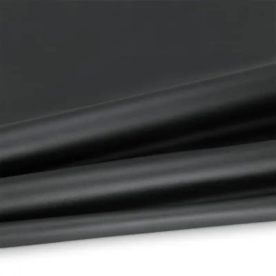 Produktbild von Auto Kunstleder 710 g/m² DIN 75200 Breite 140cm Verkehrsschwarz RAL 9017 mit verstärktem Rücken