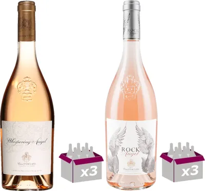 Produktbild von Best Of Provence - Esclan "Whispering Angel" x3 & "Rock Angel" x3 - Rosé Côtes de Provence 2024 75cl