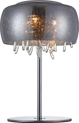 Obrázek produktu pro Stolní lampa LED ATMOSPHERA 3xG9/7W, stříbrná/kouřová barva, Ø: 28 V: 42 cm, s vypínačem, patice G9
