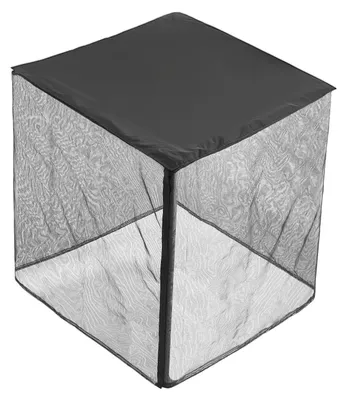 Zdjęcie produktu dla Pokrowiec ochronny SucceBuy do klimatyzacji, 812 x 812 x 914 mm, dwuwarstwowy pokrowiec z zdejmowanym dachem, wykonany z wodoodpornego poliestru, uniwersalna ochrona zewnętrznych urządzeń HVAC, kolor czarny