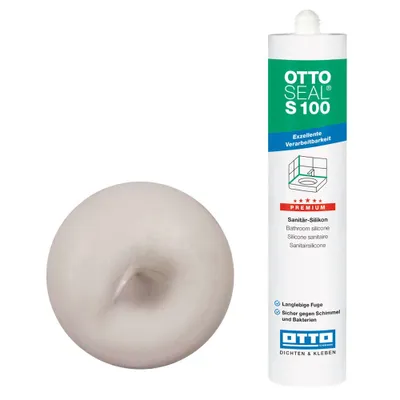 Produktbild von OTTO-Chemie Ottoseal S100 Premium Sanitär Silikon 300ml C8684 matt pergamon
