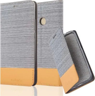 Immagine prodotto di Cadorabo custodia per Xiaomi Mi MAX 2 custodia protettiva in grigio custodia per cellulare custodia a libro cover