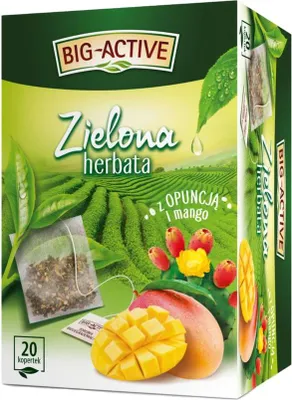 Image de Big Active Green Tea Opuntia & Mango Fix 20Bags X1.7G Express