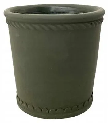 Image de Donika Cache-pot Rustique Ciment Vert 15x14 cm