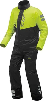 Immagine prodotto di T.UR Fulltrip Hydroscud Nero Giallo Fluorescente Tuta Impermeabile Omologata taglia S