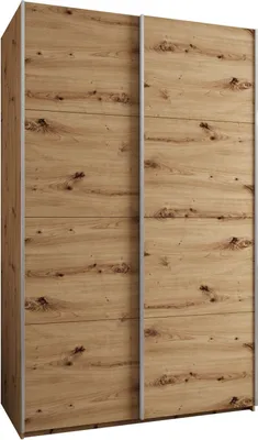 Produktbild von MEBLE KRYSPOL LUX 1 Kleiderschrank - 245,5x150x64cm - Artisan, Artisan, Silber
