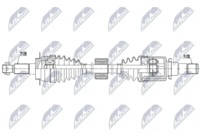 Produktbild von NTY NPW-SU-037 Antriebswelle Vorne Links für SUZUKI SX4 S-Cross (JY)