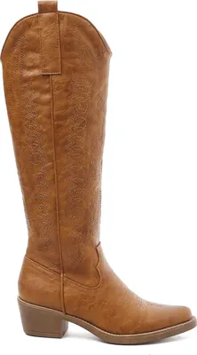 Produktbild von Cowboylaarzen Camel hoog imitatieleer