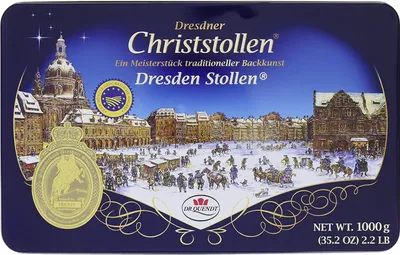 Produktbild von Dr. Quendt - Christstollen - 1.000g ( BLECHDOSE )