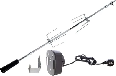 Produktbild von Allgrill Grillspieß-Set für Gasgrill Chef M 74 cm Drehspieß
