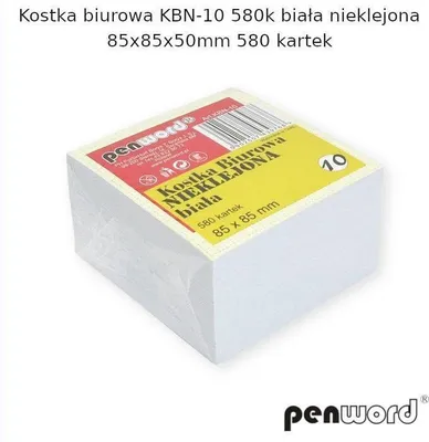 Image de Cube blanc de bureau 85x85x50mm 580K