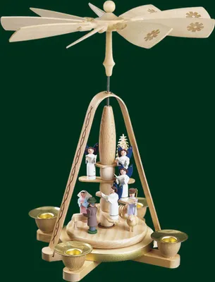 Produktbild von 1-stöckige Pyramide Engelstreppe (25cm) von Richard Glässer