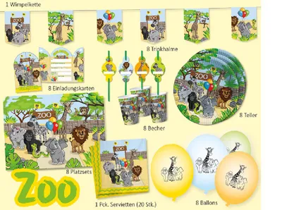 Produktbild von ZOO - Partyset