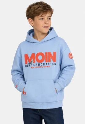 Produktbild von Sublevel Hoodie Bedruckt Kängurutasche Kapuze Ärmeldetail  Größe: 170
