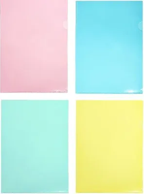 Produktbild von A4-Präsentationsmappe aus PP, Pastell-Mix (8 Stück) – Biurfol