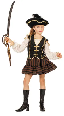 Image de Robe pirate marron, taille : 140