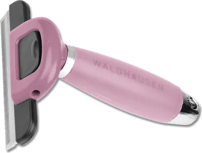Immagine prodotto di Pettine per il cambio del pelo con impugnatura in gel rosa cipria