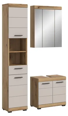 Produktbild von Badezimmer-Set Scout | Kaschmir / Evoak Oak | 3-teilig