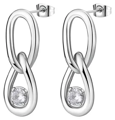 Zdjęcie produktu dla Kolczyki wisiorek Brosway Silver Collection Ribbon - kobieta