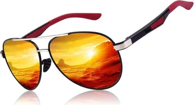 Produktbild von CGID Herren Polarisierte Pilotenbrille Al-Mg Metallrahmen UV400 Schutz Cannes