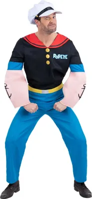 Productafbeelding van Popeye - Kostuum voor heren, model SM3550 (maat M) (zwart/blauw)