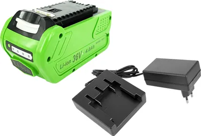 Image de Batterie PowerSmart 4000 mAh 40 V + chargeur rapide pour GREENWORKS GD40, BCBK4, BCK2X, BCK4, BVK2X, BVK4, CS40, CS40K2X