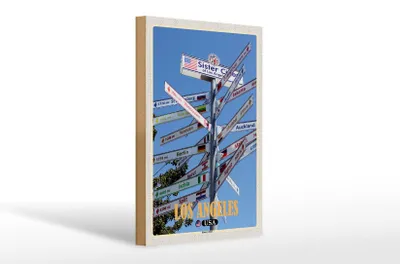 Produktbild von Holzschild Reise 20x30cm Los Angeles USA Sister Citieser