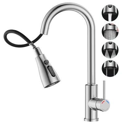 Productafbeelding van Kraan mengkraan keuken met uittrekbare douche