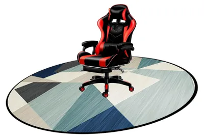 Produktbild von Bodenschutzmatte für Bürostühle mit rutschfester Unterlage, 80 cm