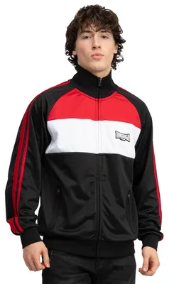 Immagine prodotto di Track jacket uomo regular fit BRACKLESHAM Nero/Rosso scuro/Bianco L Lonsdale