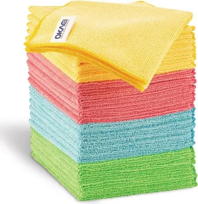 Produktbild von OKAEI Premium Mikrofaser Reinigungstücher Putztücher Allzwecktücher 30x30 cm