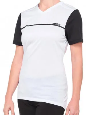 Produktbild von 100% SPEEDLAB Kurzarm Fahrradtrikot - RIDECAMP W - Weiß/Schwarz L