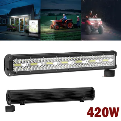 Obrázok produktu pre VA-Cerulean LED pracovné svetlo, 420W, 10-30V DC, 12V/24V, vhodné pre terénne vozidlá, nákladné automobily, traktory