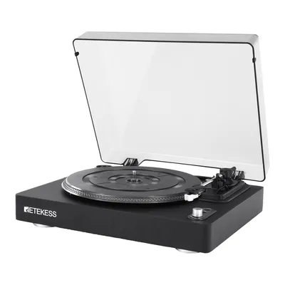 Produktbild von Retekess TR643 Bluetooth Plattenspieler, 3,5 mm AUX, Cinch-Ausgang, Staubschutzhülle, Audio-Technica-Plattenspieler, Plattenspieler für zu Hause