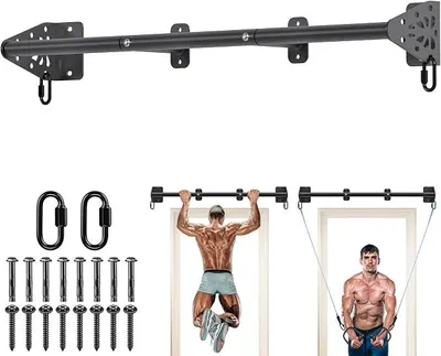 Produktbild von schwere Wand-Klimmzugstange, Türrahmen-Klimmzugstange für Heim-Fitnessstudio Krafttraining für den Oberkörper