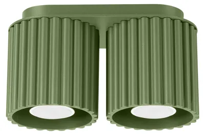 Zdjęcie produktu dla Reflektor spot AURA zielony 2xGU10x10W aluminium wym:12x21x10cm IP20 Sollux Lighting