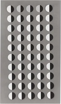 Produktbild von 200 Aufkleber runde Augen weiß und schwarz - 0,8 cm