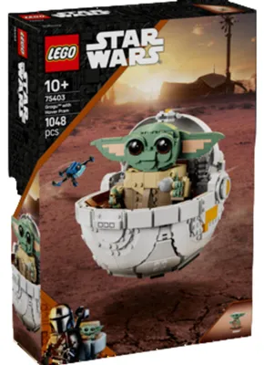 Produktbild von LEGO Star Wars 75403 Grogu in seiner Repulsorwiege aus The Mandalorian - Minifigur zum Sammeln - Modell zum Bauen, Spielen und Ausstellen - Wohn-Deko - Geschenk für Jungen und Mädchen ab 10 Jahren